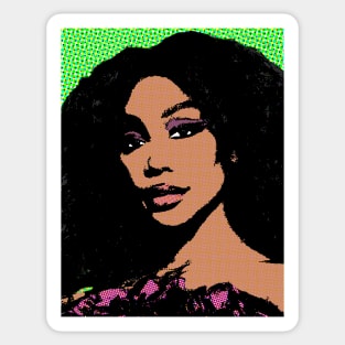 sza style pop art Sticker